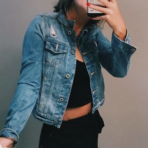 abercrombie kids jean jacket!!